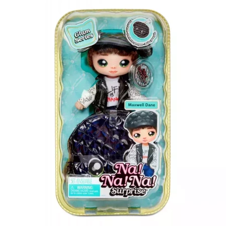 Na! Na! Na! Surprise. Glam Series. Lalka Maxwell Dane + pomponowa torebka 2w1