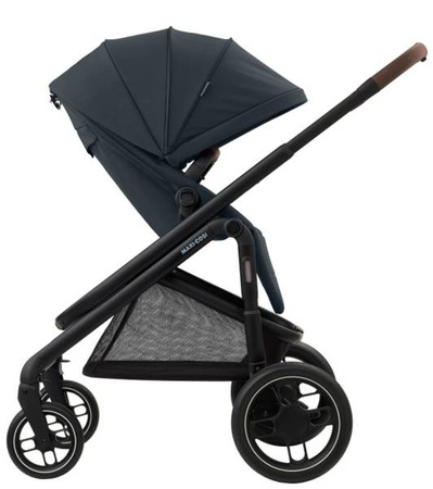 Maxi-Cosi Plaza + Wózek Głęboko-Spacerowy 2w1 Essential Graphite 