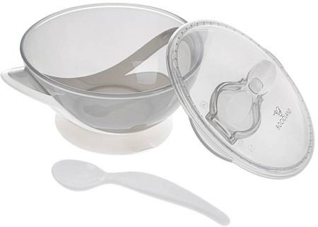 Bocioland Miseczka z Łyżeczką Szara BOC0545