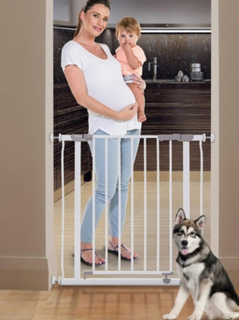 Dreambaby Bramka Bezpieczeństwa Dla Dzieci AVA Gate (W: 75-81 cm x H: 76) - Biała