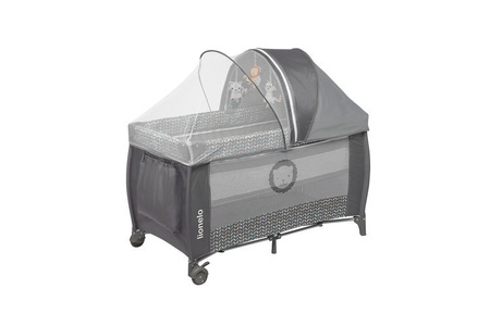 Lionelo Sven Plus Łóżeczko Turystyczne Grey Scandi