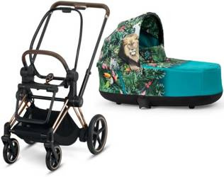 Cybex e-Priam 4.0 Rama ze Stelażem Siedziska + Gondola Wózek Głęboki We The Best Dj Khaled