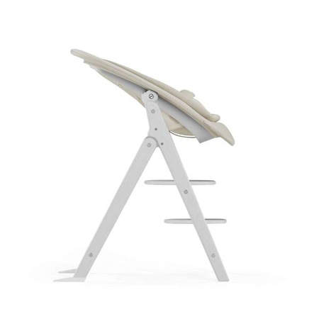 Cybex Click & Fold Krzesełko Do Karmienia Z Bujakiem i Tacką 4w1 All White