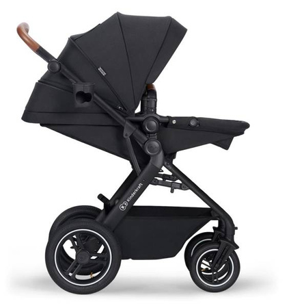 Kinderkraft B-Tour Wózek Głęboko-Spacerowy + Fotelik 0-13 kg Zestaw 3w1 Czarny