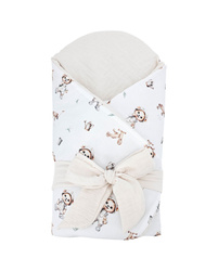 Eko Rożek bawełniano-muślinowy z kokosem Miś Ogrodnik