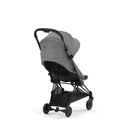 Cybex Coya Wózek Spacerowy Rama Matt Black Mirage Grey + Cybex Coya Moskitiera Black