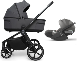 Muuvo Five Wózek Głęboko-Spacerowy + Cybex Cloud T I-Size Fotelik Samochodowy