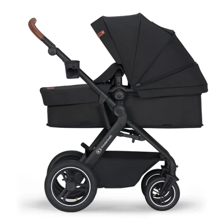 Kinderkraft B-Tour Mink Pro Wózek Głęboko-Spacerowy + Fotelik 0-13 kg Zestaw 3w1 Black