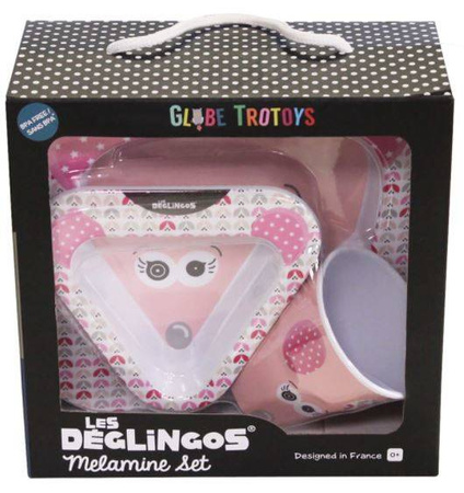 Deglingos Komplet do Karmienia z Melaminy Myszka