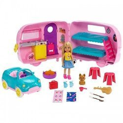 Barbie Chelsea z przyczepą kempingową FXG90 /2
