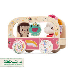 Lilliputiens Drewniany wózek do ciągnięcia Jednorożec Lena 12 m+