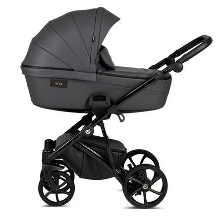 Tutis Viva 4 Leather Wózek Głęboko-Spacerowy 087 Shadow Grey