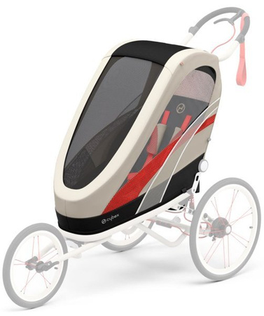 [OUTLET] Cybex Zeno Wielofunkcyjna Przyczepka Do Biegania Do Roweru Cybex Sports Silver Pink