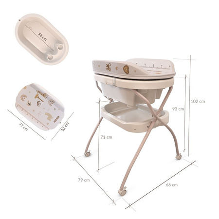 NENO Breza  wanienka ze stelażem i przewijakiem dla dzieci