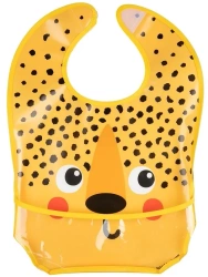 Canpol babies Śliniak zmywalny z kieszenią BabiesBoo gepard