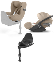 Cybex Sirona T I-Size Plus Fotelik Samochodowy 0-18 kg  + Cybex Cloud T i-Size Fotelik Samochodowy Plus Cozy Beige + Baza T