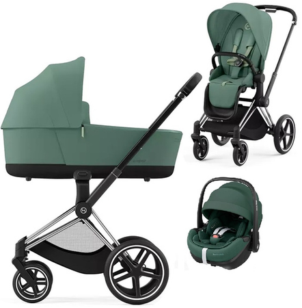 Cybex Priam 4.0 Wózek Głęboko-Spacerowy + Maxi-Cosi Pebble 360 Pro2 Fotelik Samochodowy