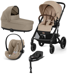 Cybex Balios S Lux 2.0 Wózek Głęboko-Spacerowy + Cybex Cloud G I - Size Fotelik Samochodowy + Baza G