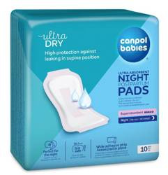Canpol Babies Ultrachłonne Podkłady Poporodowe Na Noc Ultra Dry 10 Szt 78/004
