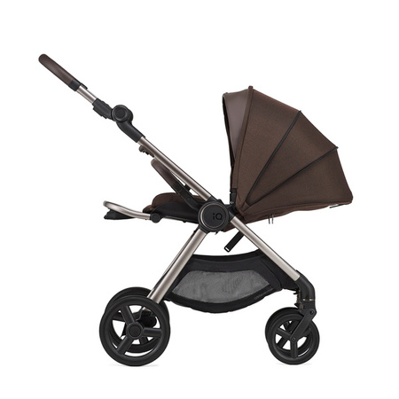 Anex IQ Premium New Transfarmation Wózek Głęboko-Spacerowy Teddy + Cybex Aton B2 i-Size Fotelik Samochodowy 0-13kg + Baza One Volcano Black	
