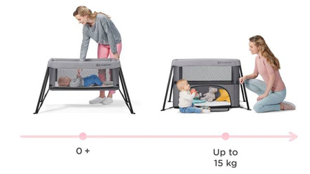 Kinderkraft Movi Łóżeczko Turystyczne  Grey