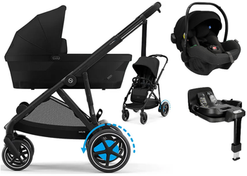 Cybex E-Gazelle S Wspomagany Wózek Głęboko-Spacerowy + Avionaut Pixel Pro 2.0 C Fotelik Samochodowy + Baza