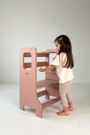 Baby Wood Slim M Double Kitchen Helper Różowy