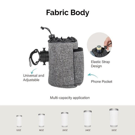 Titanium Baby Thermo uchwyt 2w1 na kubek i telefon do wózka   