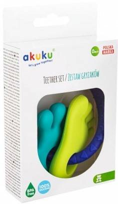 Akuku Gryzak Silikonowy Stópki A0127
