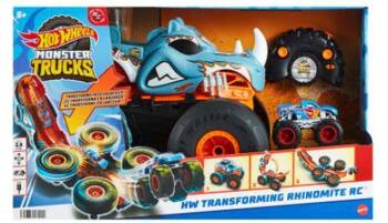 Hot Wheels Monster Trucks T R/C Rhinomite Mega Transformacja HPK27