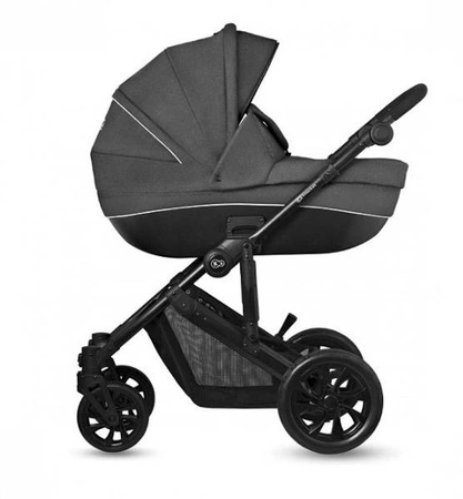 Kinderkraft Prime Lite Wózek Głęboko-spacerowy 2w1 Black Anthracite