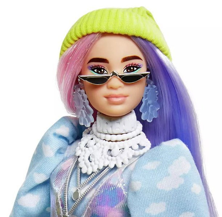 Barbie Extra Moda Lalka + Zwierzątko  GRN27 GVR05