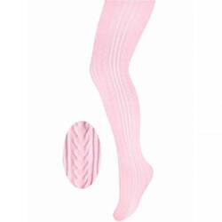 Milusie Rajstopy Dziecięce 40DEN 2 - 3l Rozmiar 68 - 158 Jasny Różowy w Prążki
