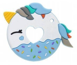 Bocioland Gryzak Silikonowy Donut Niebieski BOC0519