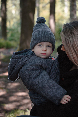 Lodger Czapeczka z wełny merino 100% grafitowa Pigeon 3-6m