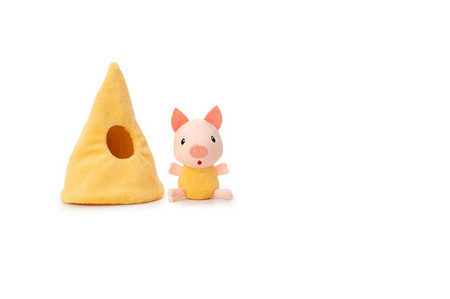 LILLIPUTIENS Zestaw 3 domków dla świnek i wilka 18 m+