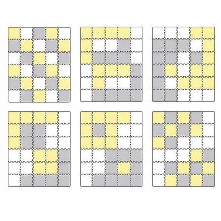 Kinderkraft Luno Mata Piankowa Puzzle Yellow