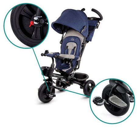 KinderKraft Rowerek Trójkołowy Aveo Niebieski