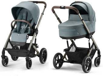Cybex Balios S Lux Wózek Głęboko-Spacerowy Sky Blue 2023 Rama Taupe