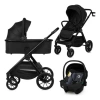 Lionelo Layla Wózek Głęboko-Spacerowy 3w1 Black Onyx
