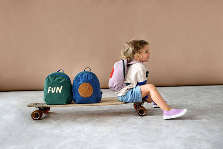 Lassig Ultrawygodne elastyczne trampki dziecięce z antypoślizgową podeszwą Splash & Fun lilac, rozm. 22