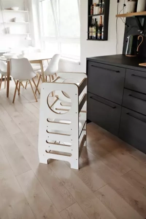Baby Wood Kitchen Helper M Szary  