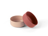 Dantoy TINY BIObased Miska dla dzieci 2 szt Nude/Ruby Red