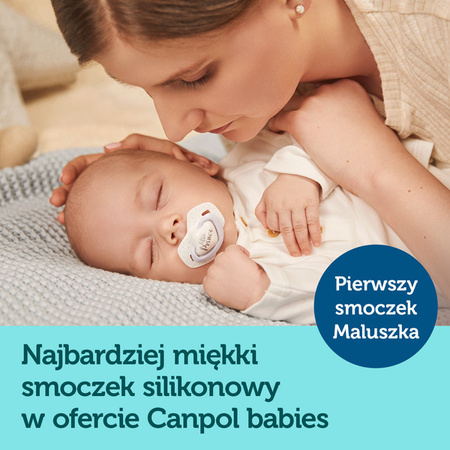 Canpol Babies Smoczek Silikonowy Symetryczny Royal Baby 6-18m 2szt. Prince