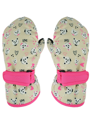 Noviti Rękawiczki Narciarskie 1P Dziewczęce Love Beż Rozmiar 12