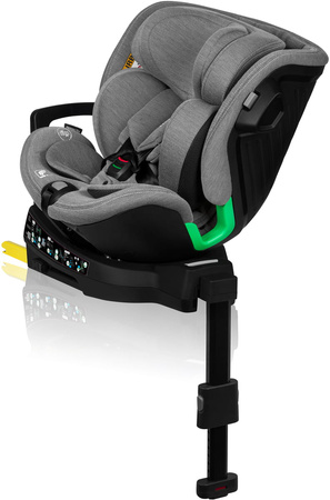 Lionelo Harmony i-Size - obrotowy fotelik samochodowy 0-36 kg | Grey Concrete Bamboo