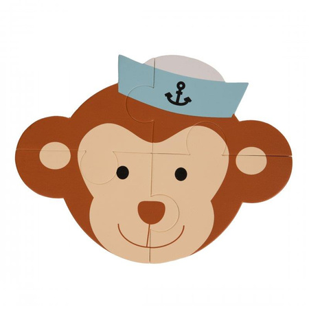 Bo Jungle Puzzle Animal małpka miś koala 3 szt