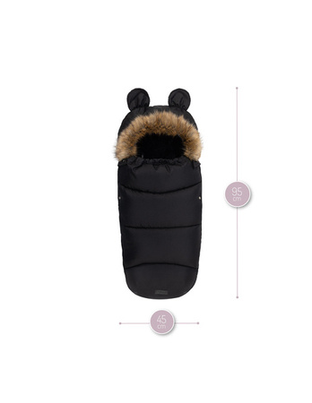 MoMi Śpiworek do Wózka Czarny 