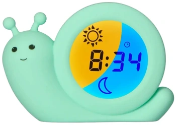 ALECTO Simon - trener snu 2w1: lampka nocna i budzik | miętowy ślimak