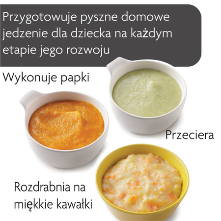 Baby Brezza Food Maker Deluxe Blender Parowy White